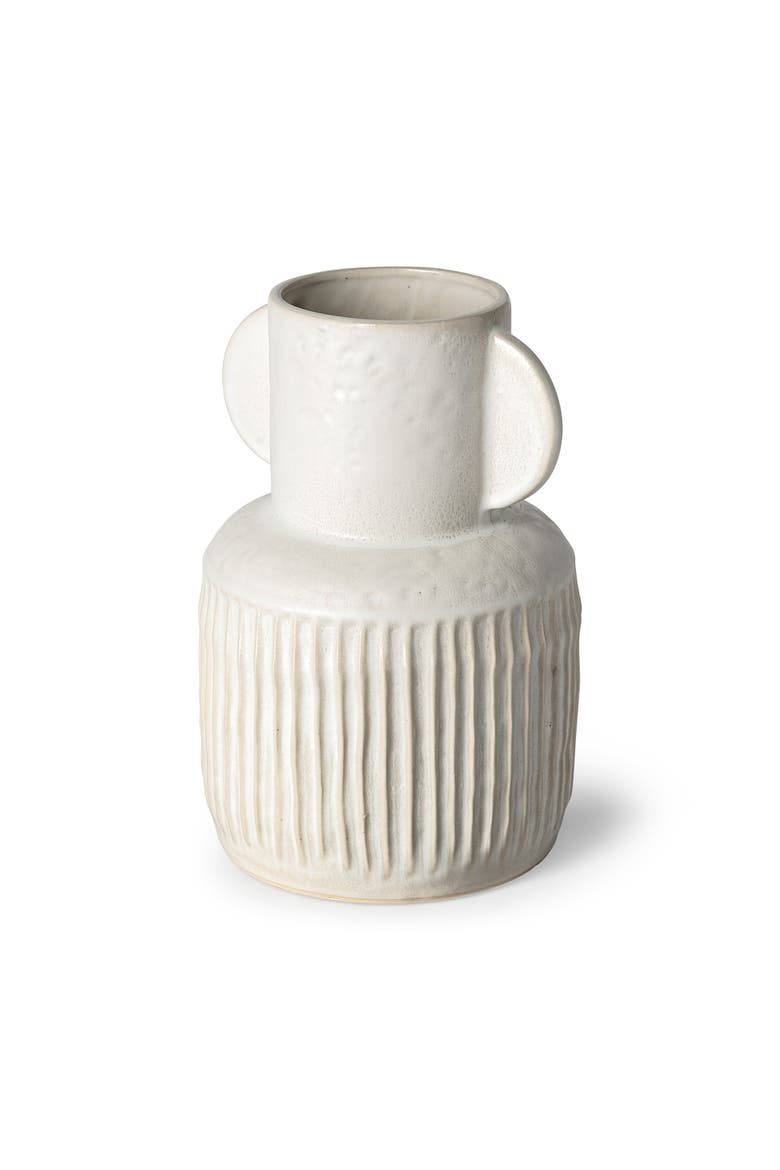 Judy Eggshell Ceramic Vase, Main, color, Cream
