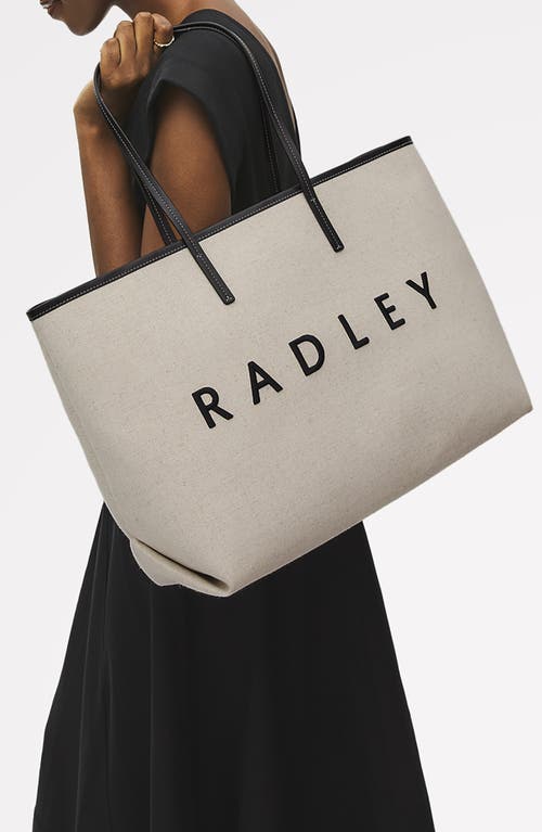 Radley Sutherland Row Large Open Top Tote Bag In Black