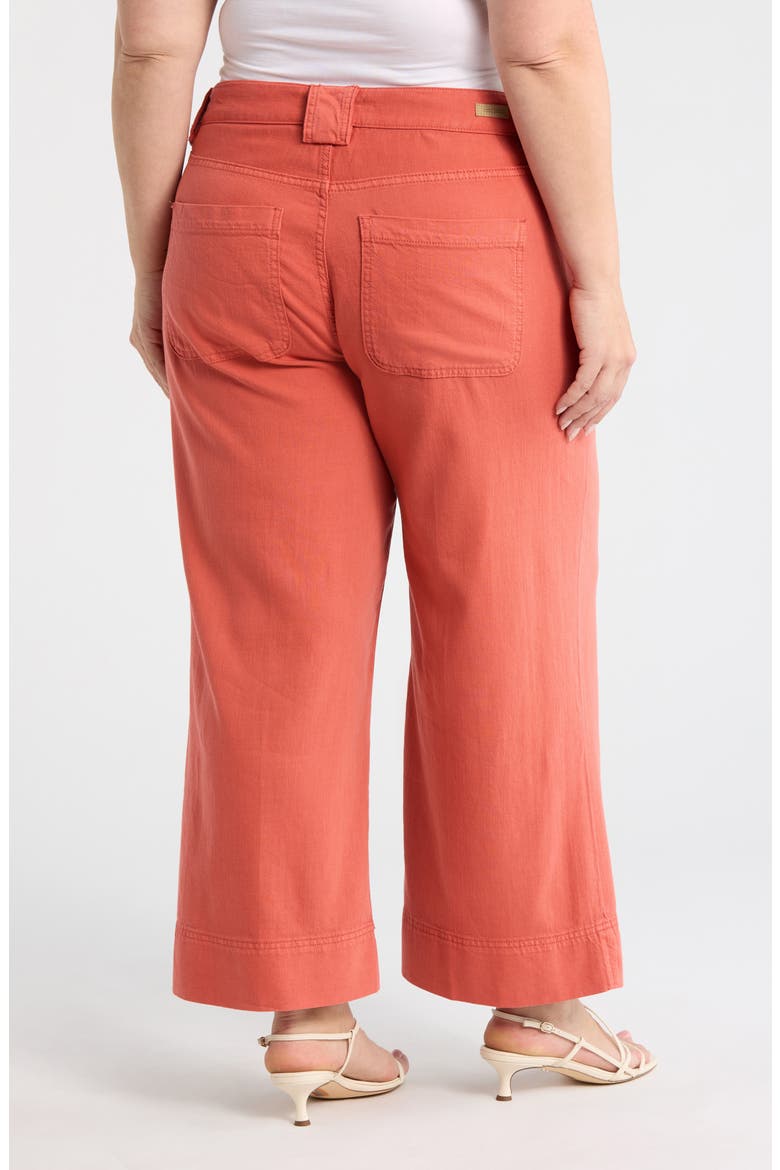 Stride High Waist Crop Wide Leg Utility Pants, Alternate, color, RED CLAY