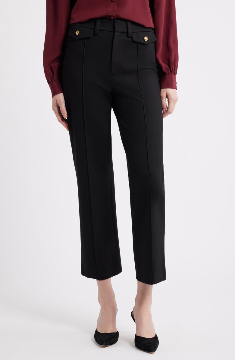 FRAME The Reboot Crop Pants, Main, color, Black