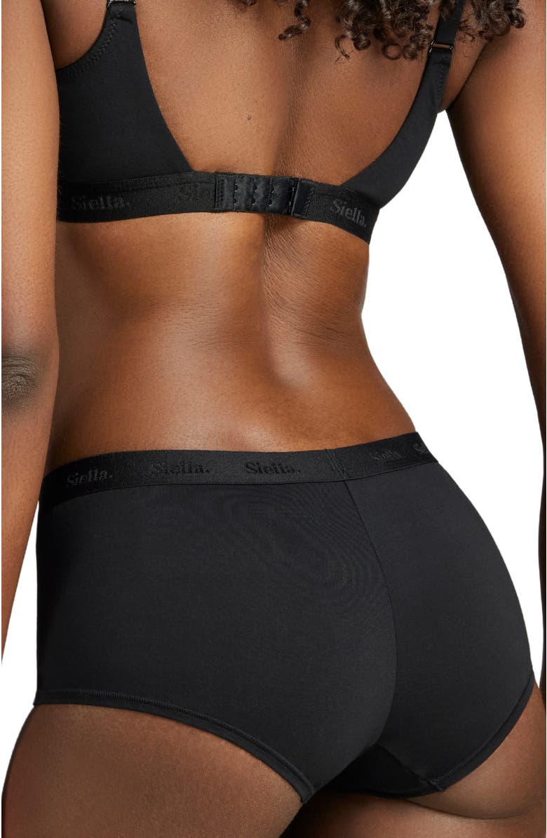 Siella Organic Cotton Boy Short, Alternate, color, Black