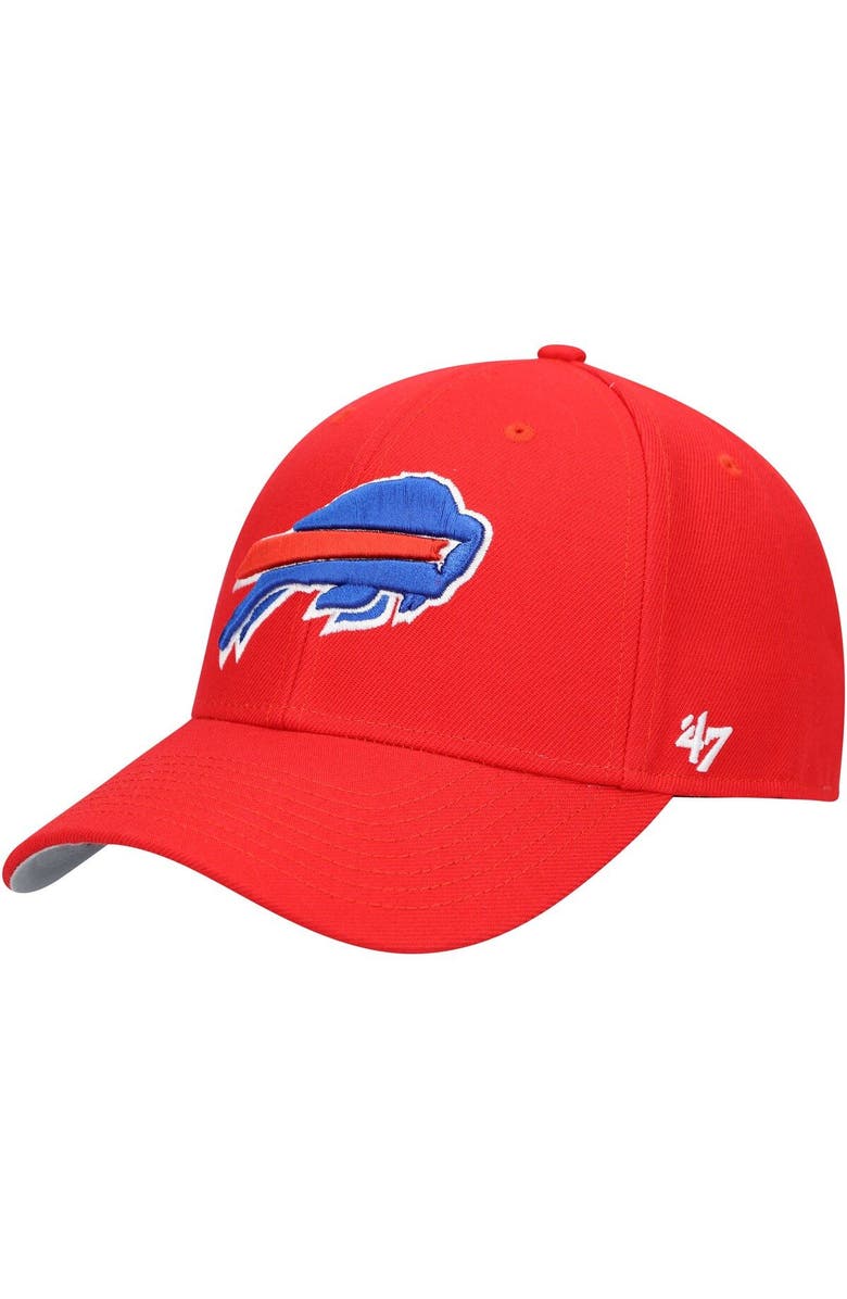 '47 Men's '47 Red Buffalo Bills Team MVP Adjustable Hat, Main, color,