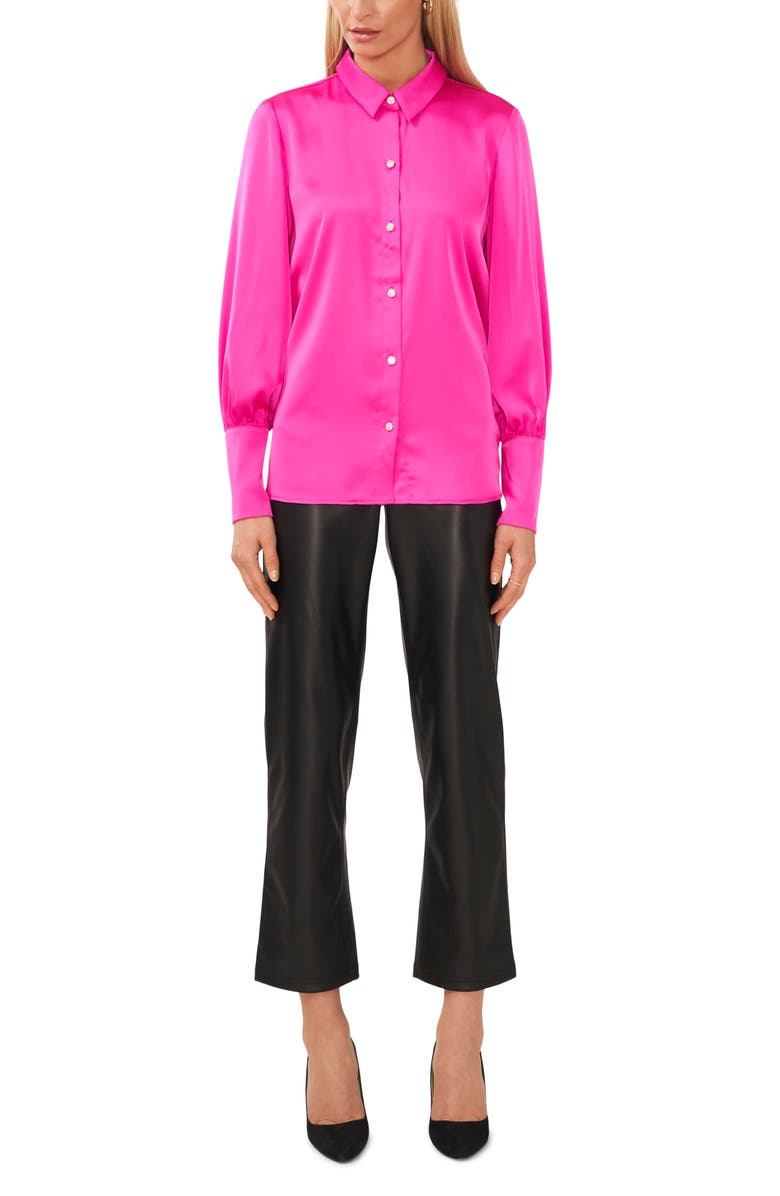 Halogen<sup>®</sup> Button-Up Shirt, Alternate, color, Taffy Pink