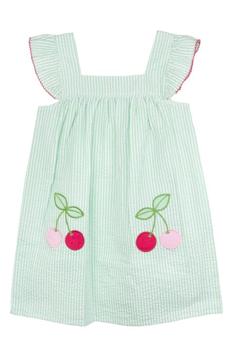 Kids' Cherry Embroidered Seersucker Dress (Toddler & Little Kid)