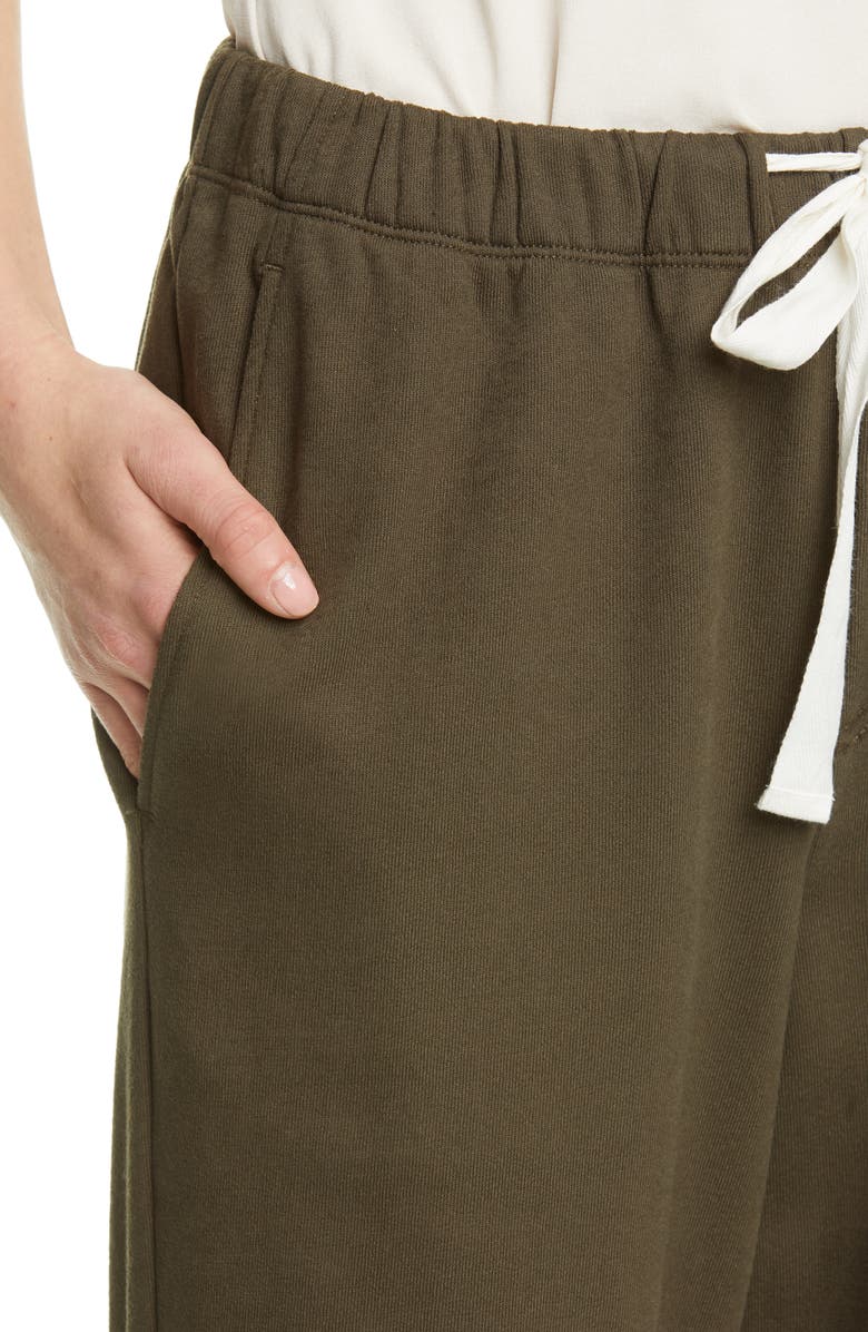 Eileen Fisher Slouchy Organic Cotton Terry Crop Pants, Alternate, color, 