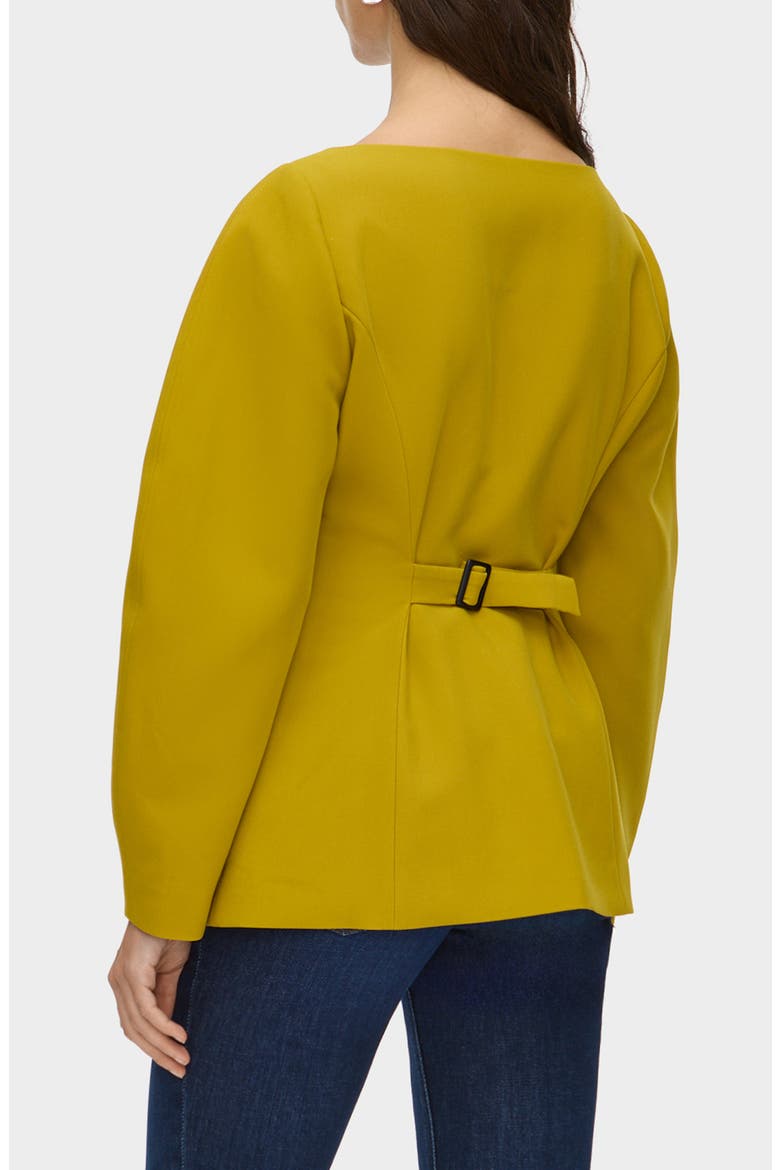 Artemis Barrel Sleeve Jacket, Alternate, color, MUSTARD