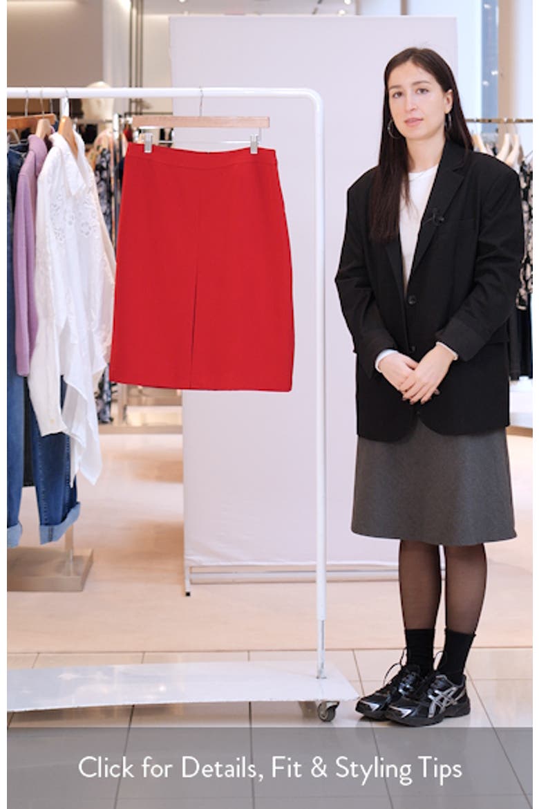Pleat Front Pencil Skirt video