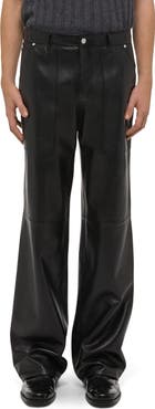 Helmut Lang Bonde Leather Utility Pants