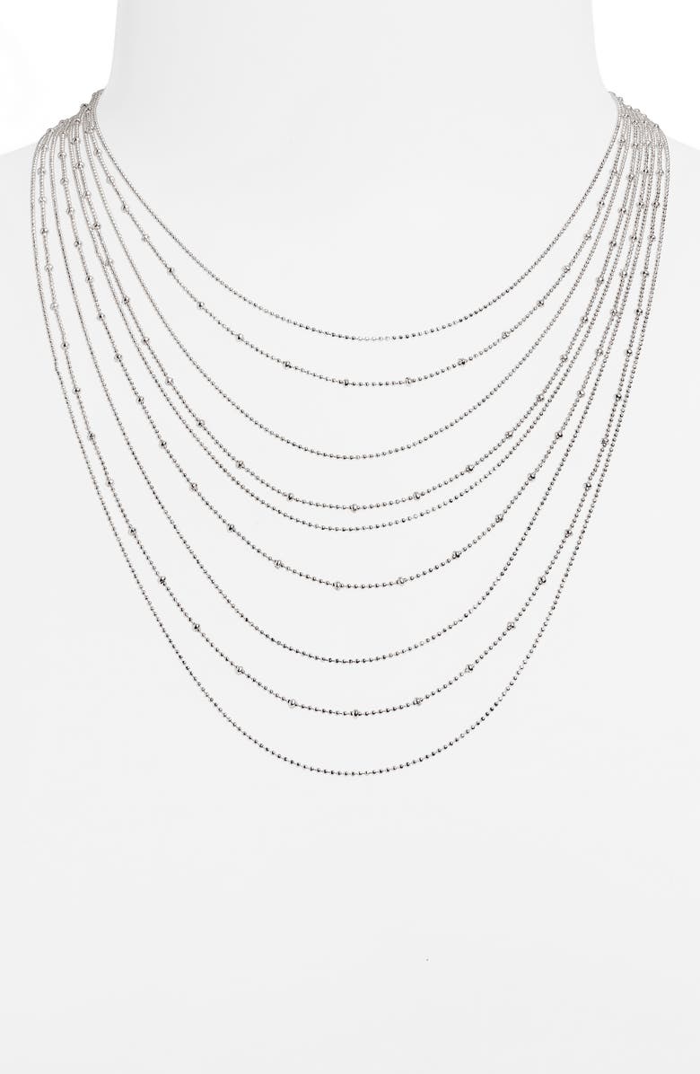 BP. Set of 2 Ball Chain Necklaces, Main, color,