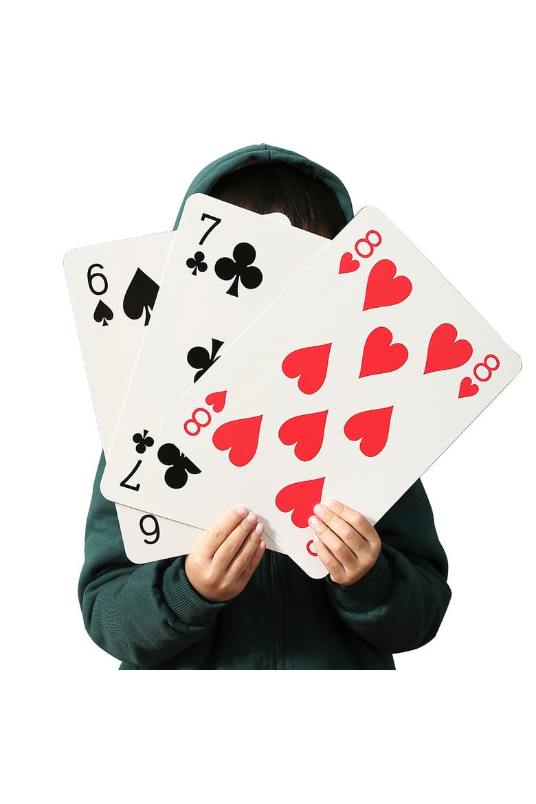 Jumbo Playing Cards, Alternate, color, Multicolored