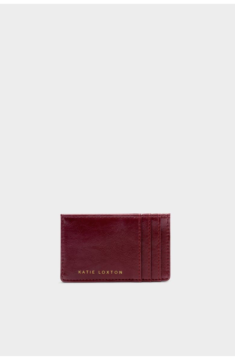 Katie Loxton Laila Patent Crackle Card Holder, Alternate, color, Red
