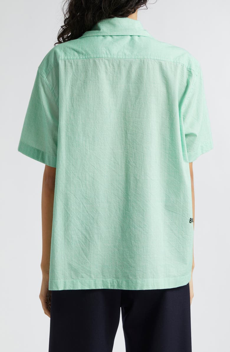 Bode See You at the Barn Embroidered Cotton Button-Up Shirt, Alternate, color, 