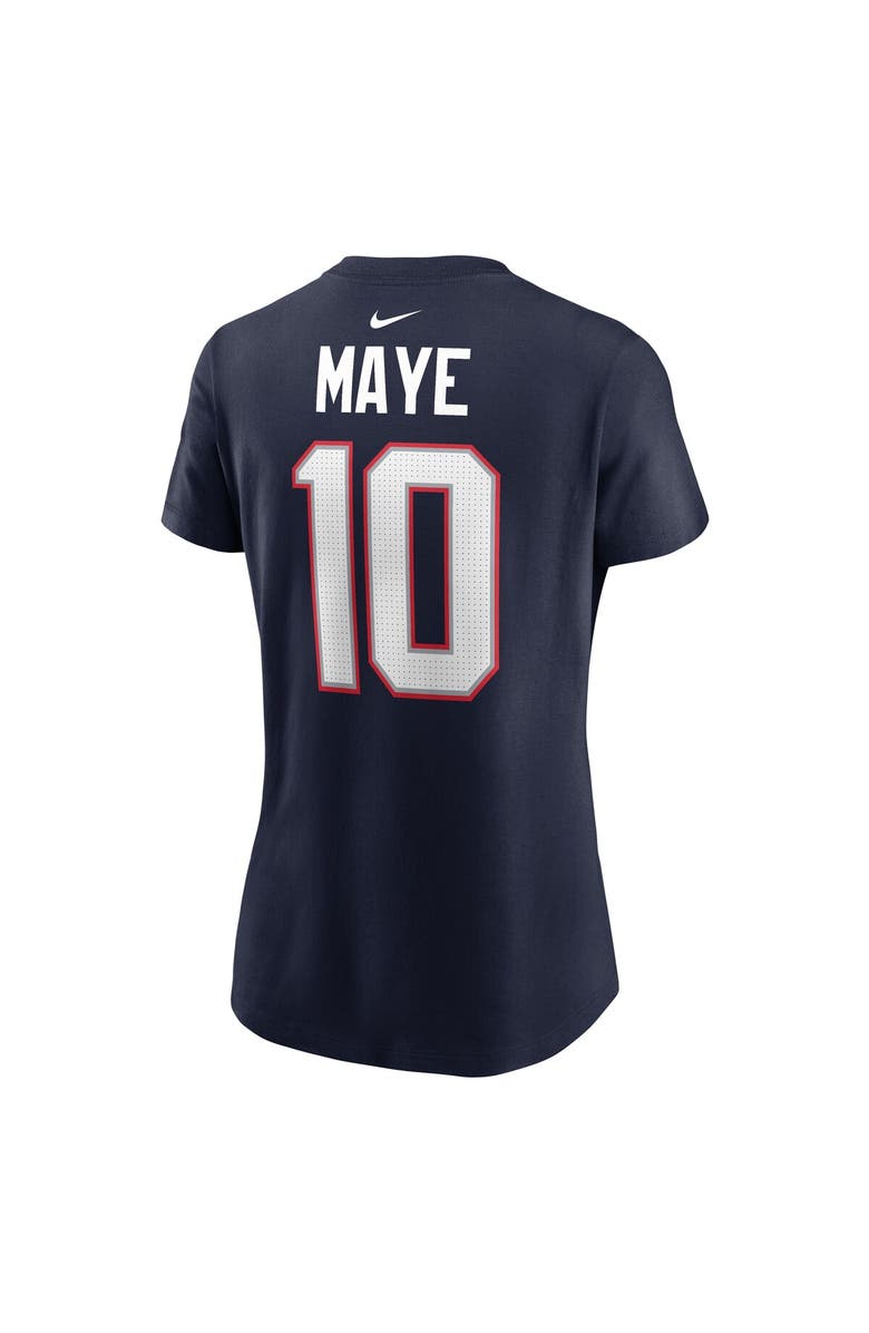 Nike Women's Nike Drake Maye Navy New England Patriots  Name & Number T-Shirt, Alternate, color, Navy