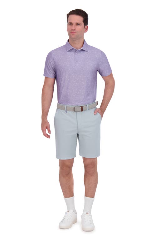 Ben Sherman Floral Tech Jersey Polo In Lavender