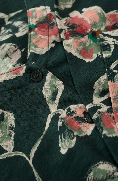 Seasalt Cornwall Studio Glass Organic Cotton Button-up Top In Green