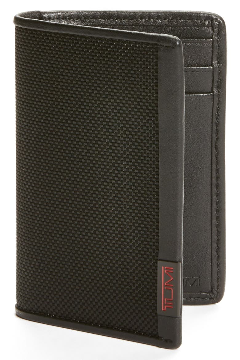 Alpha Multi Window Card Case, Main, color, BLACK