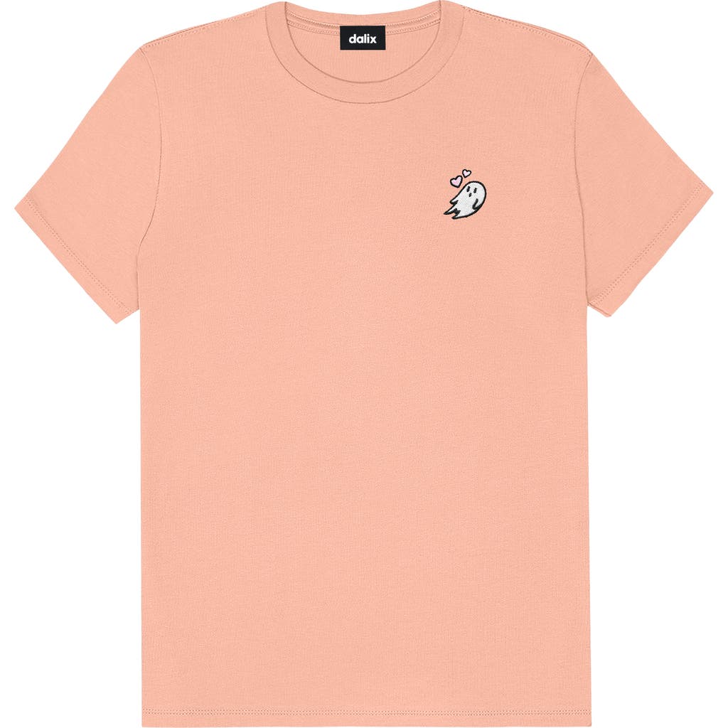Dalix Heartly Ghost Tee In Terracotta