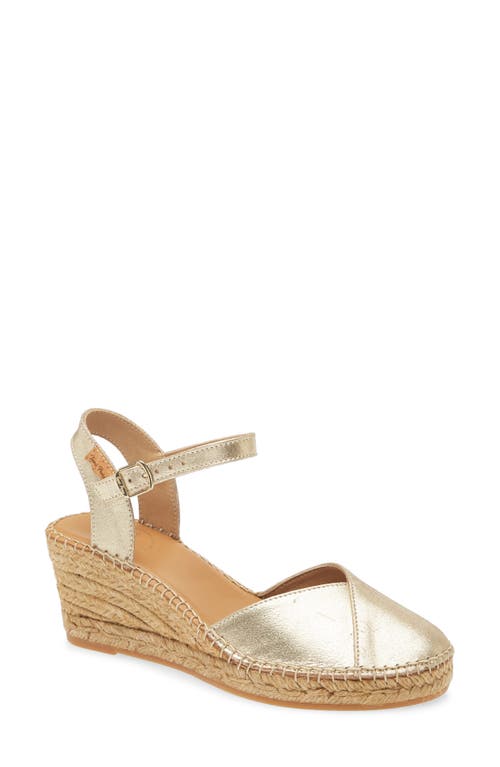 Toni Pons Bianca Espadrille Wedge In Champagne