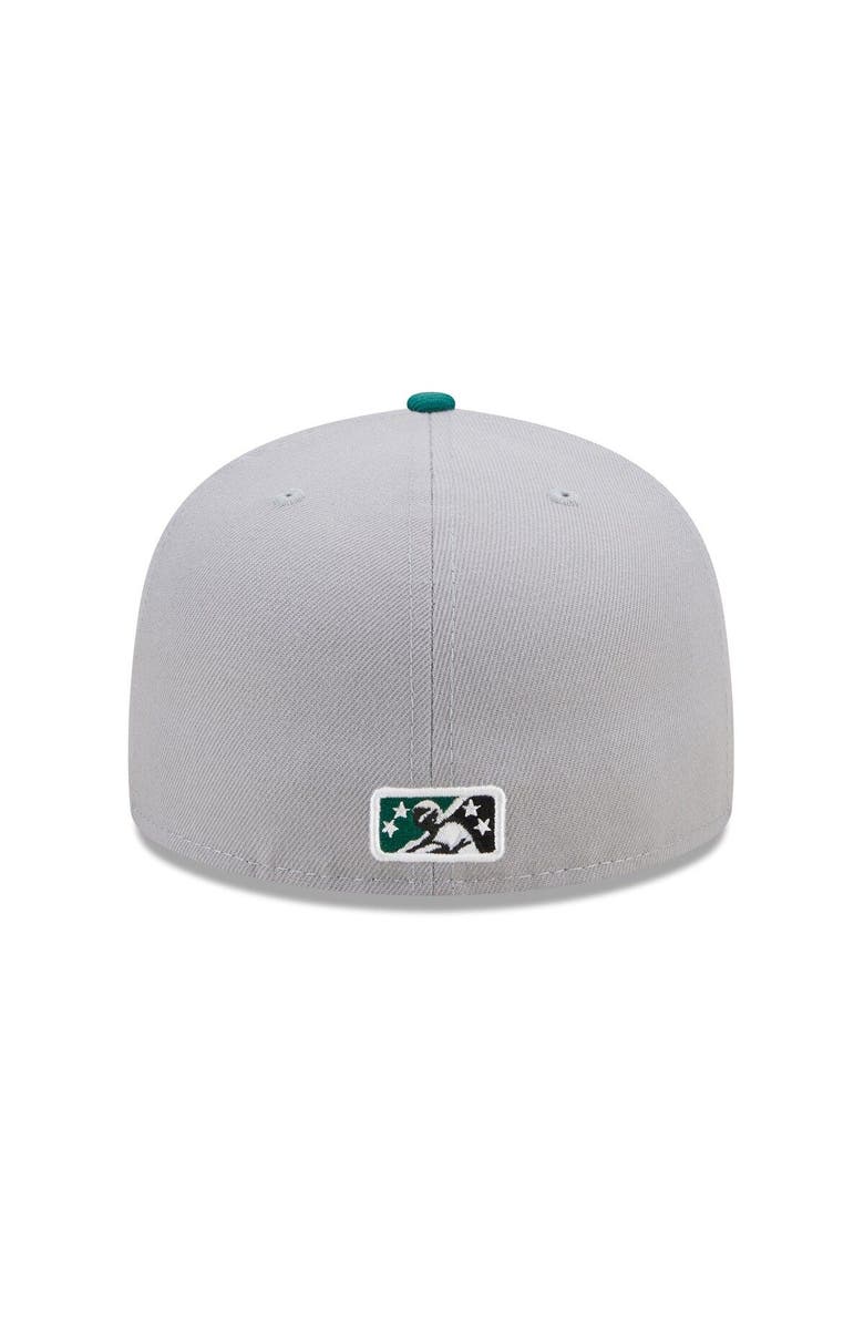 New Era Men's New Era Gray/Green Augusta GreenJackets Marvel x Minor League 59FIFTY Fitted Hat, Alternate, color, Gray