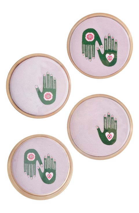 Set of 4 Metal Coasters