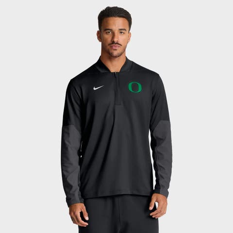 Men's Nike Black Oregon Ducks One Goal Performance Half-Zip Pullover