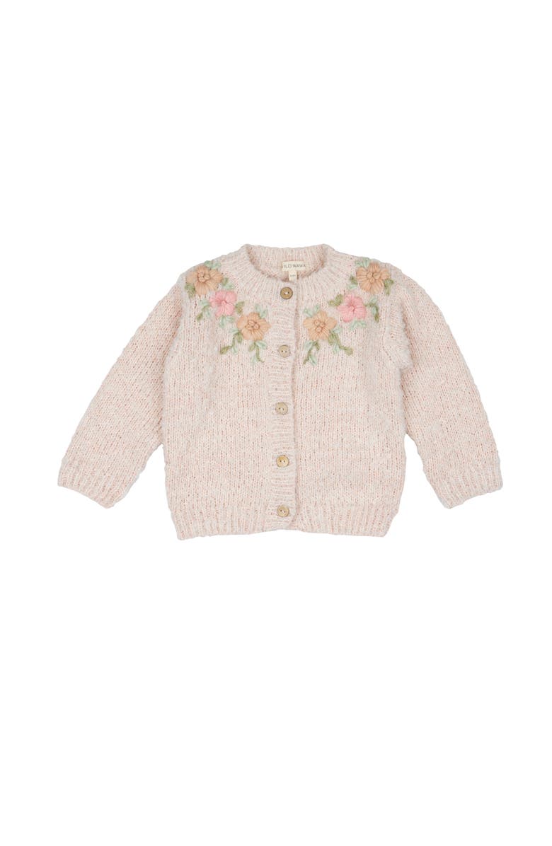 Wild Wawa Amelia Cardigan, Main, color, Heathered Pink