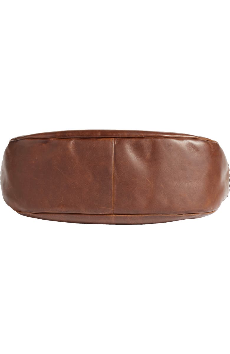 Frye Melissa Whipstitch Leather Hobo, Alternate, color, Cognac