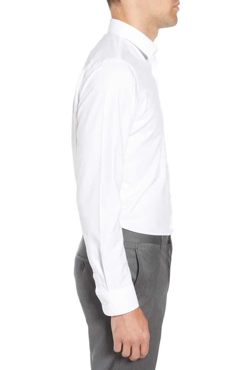 NORDSTROM MEN'S SHOP Smartcare<sup>™</sup> Trim Fit Solid Dress Shirt, Alternate, color, White