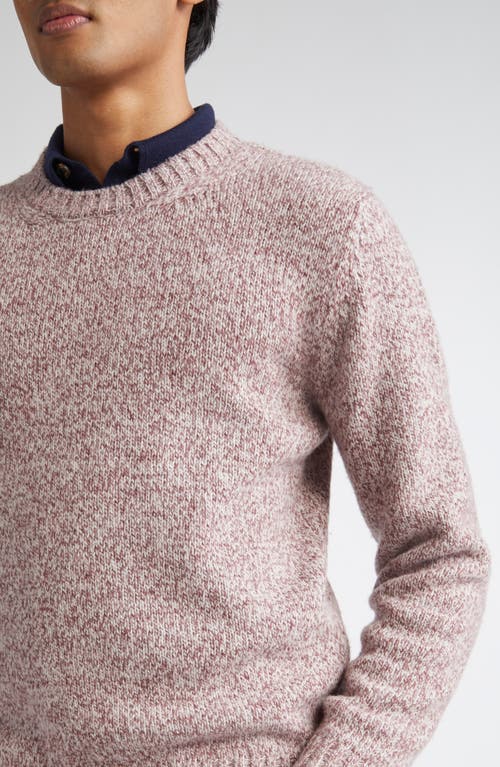 Eleventy Wool Crewneck Sweater In Pink