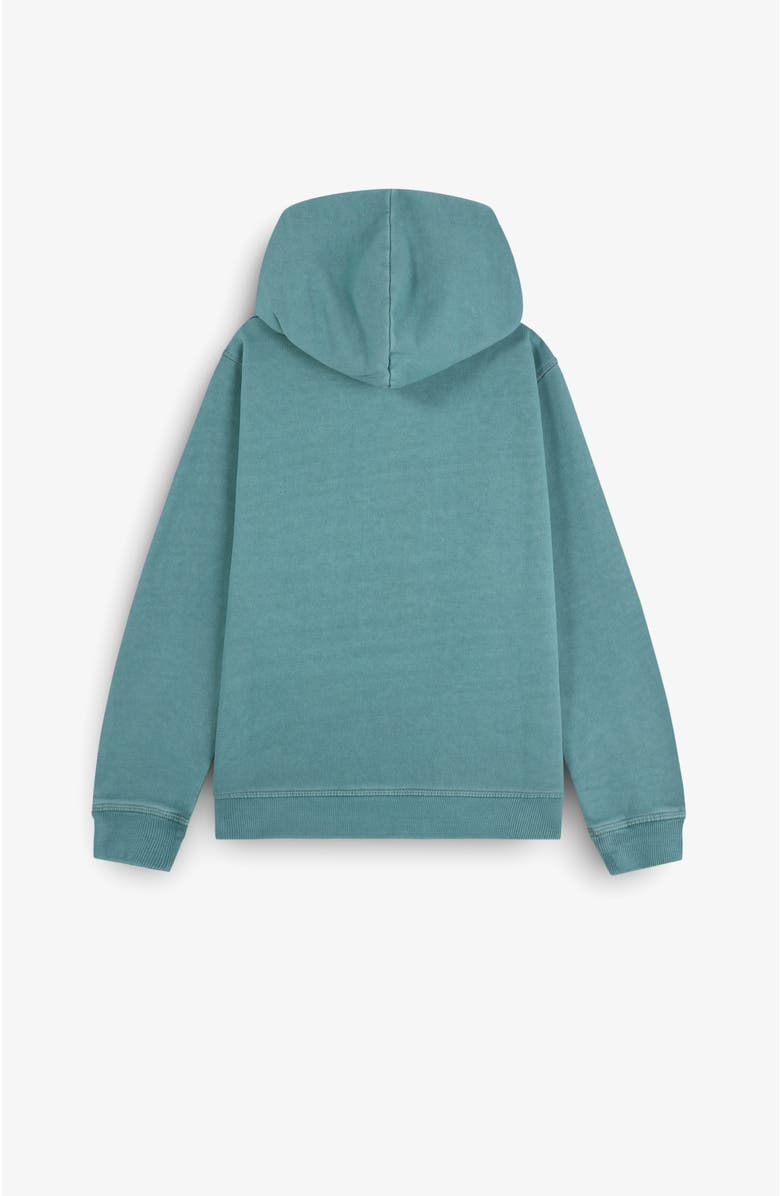 Scalpers Skullembossedhoodie Girls, Alternate, color, Duck