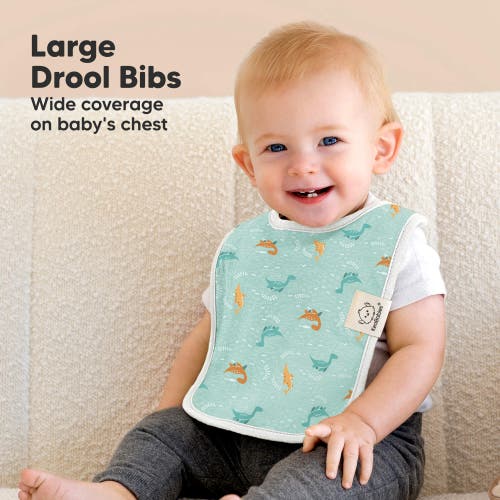 Keababies 8-pack Coast Drool Bibs In Mesozoic