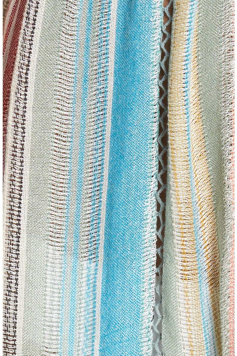 Tie Front Cover-Up Dress, Alternate, color, MULTI STRIPE
