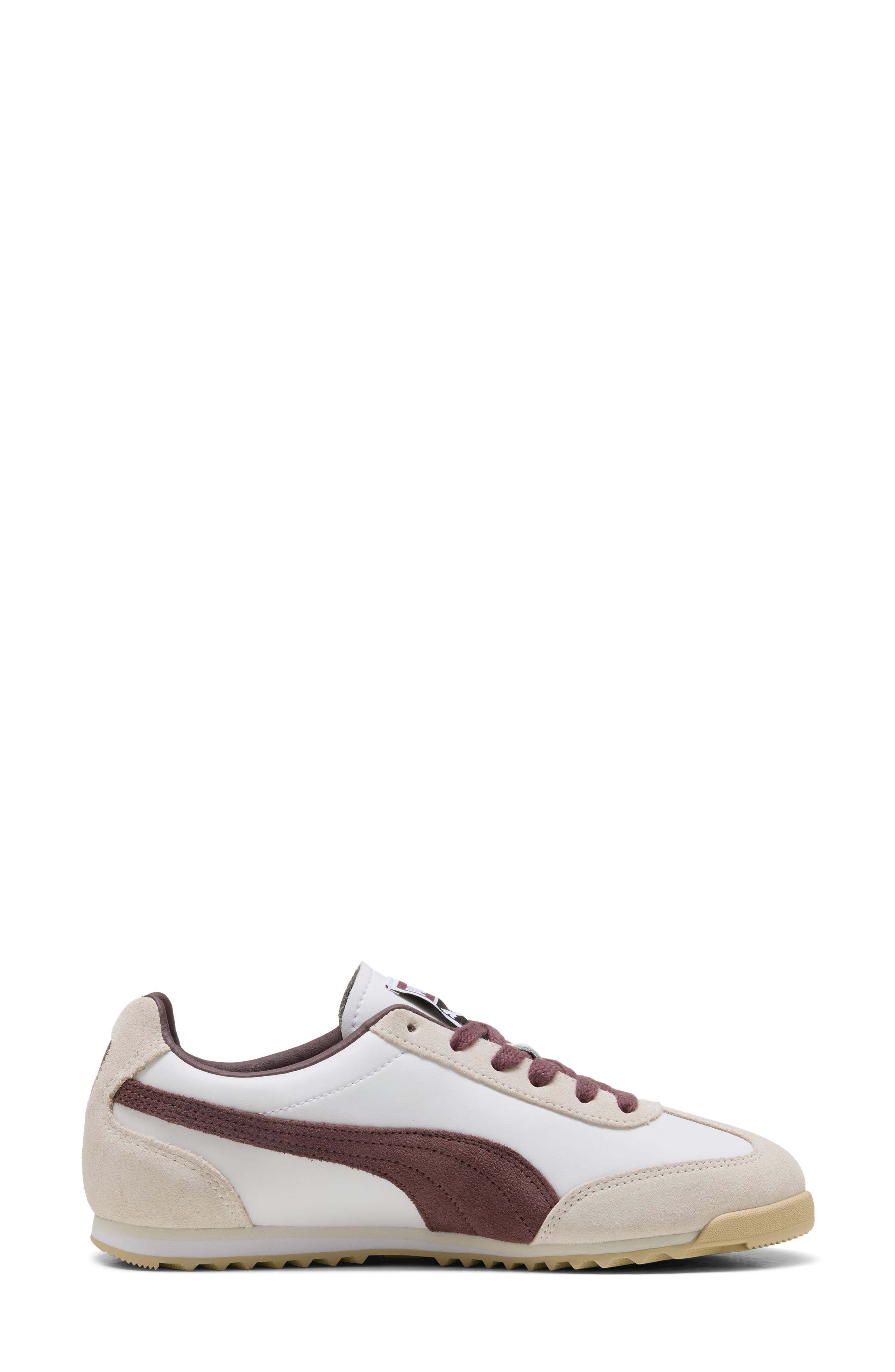 Arizona Retro Sneaker, Alternate, color, PUMA WHITE/ RICH COCOA