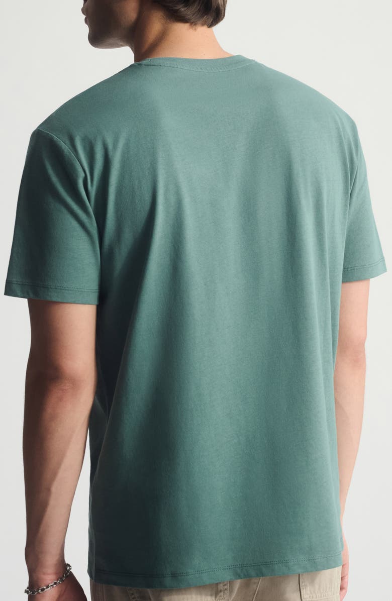 Brooklyn Industries Logo Truck Cotton Graphic T-Shirt, Alternate, color, Silver Pine