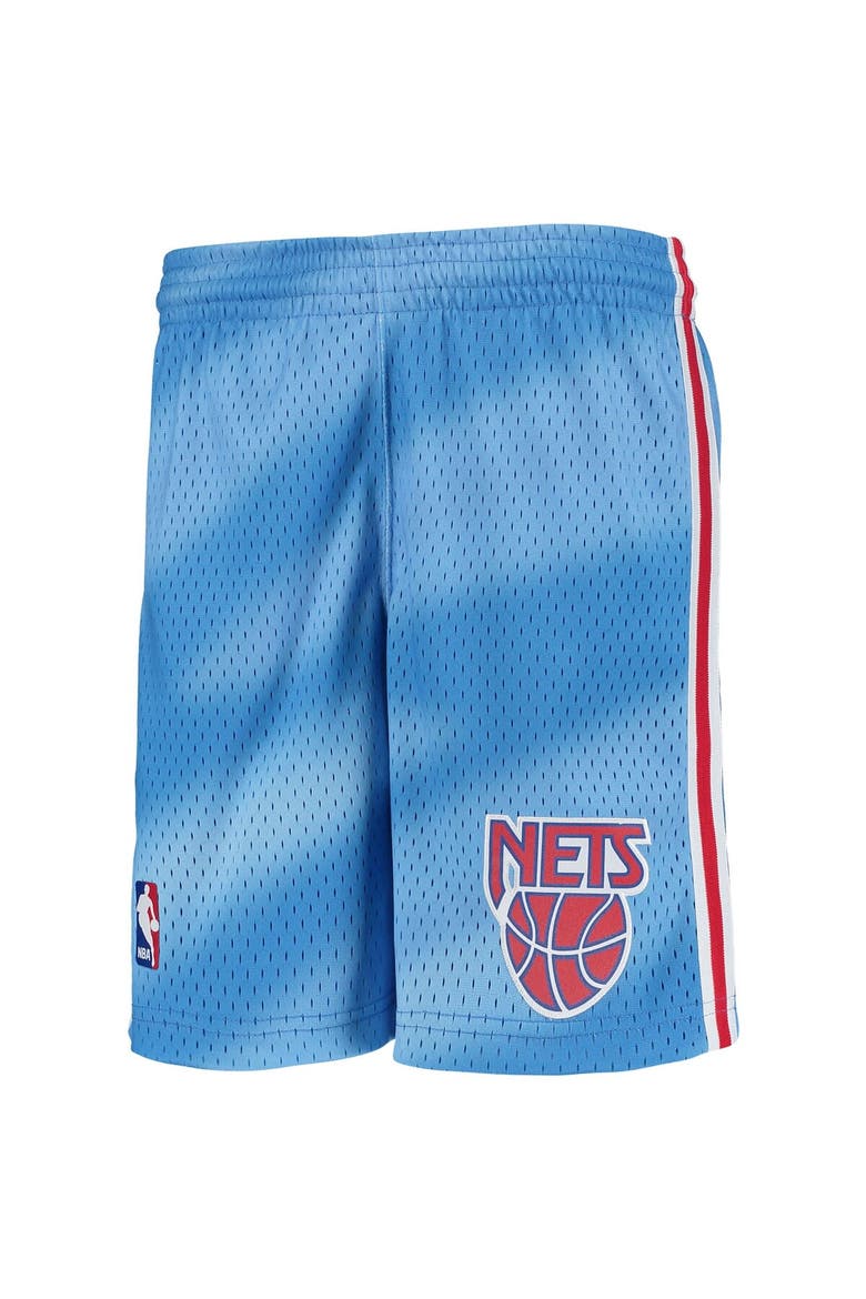 Youth Mitchell & Ness Blue New Jersey Nets Hardwood Classics Swingman Shorts, Alternate, color, Blue