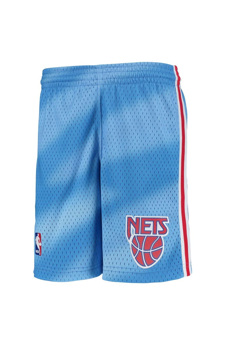 Mitchell & Ness Youth Mitchell & Ness Blue New Jersey Nets Hardwood Classics Swingman Shorts, Alternate, color, Blue