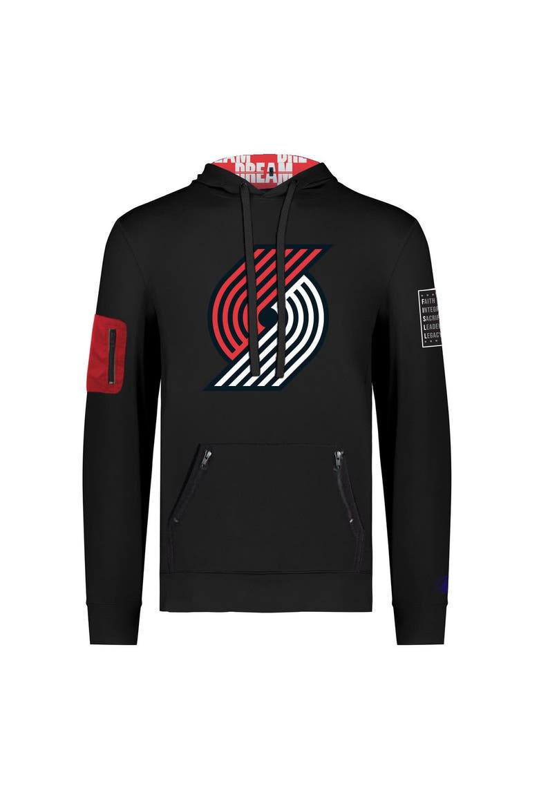 Unisex FISLL x Black History Collection  Black Portland Trail Blazers Pullover Hoodie, Alternate, color, Black