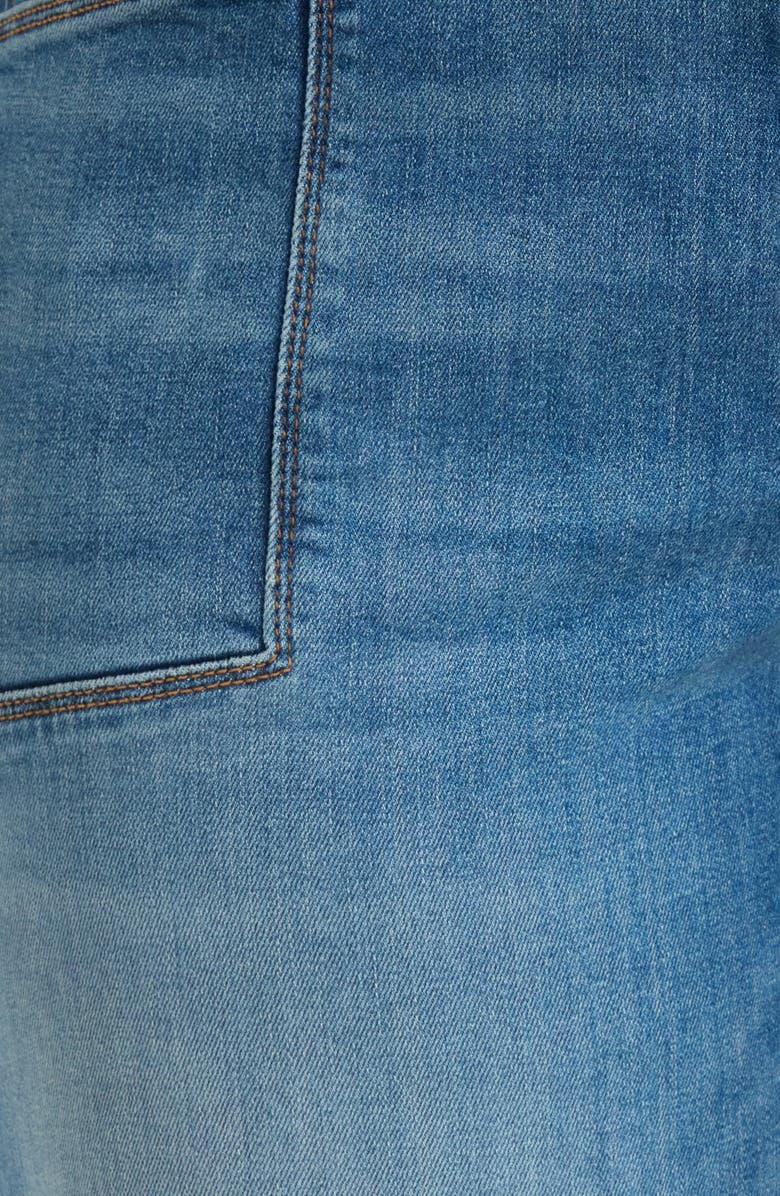 KUT from the Kloth Meg Raw Hem High Waist Ankle Wide Leg Jeans, Alternate, color, Earn