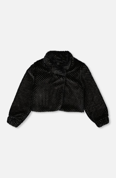 Fake Fur Short Jacket (Toddler & Little Kid)