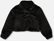 Deux par Deux Fake Fur Short Jacket