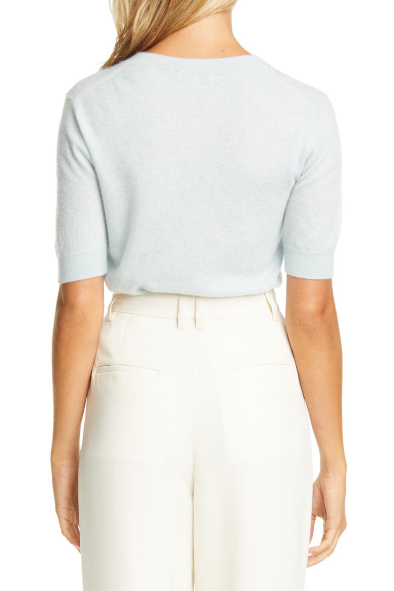 Cashmere Crewneck Sweater, Alternate, color, LIGHT CAPRI