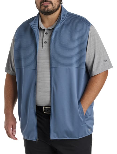 Reebok Big & Tall Ribbed Vest In Shadow Blue