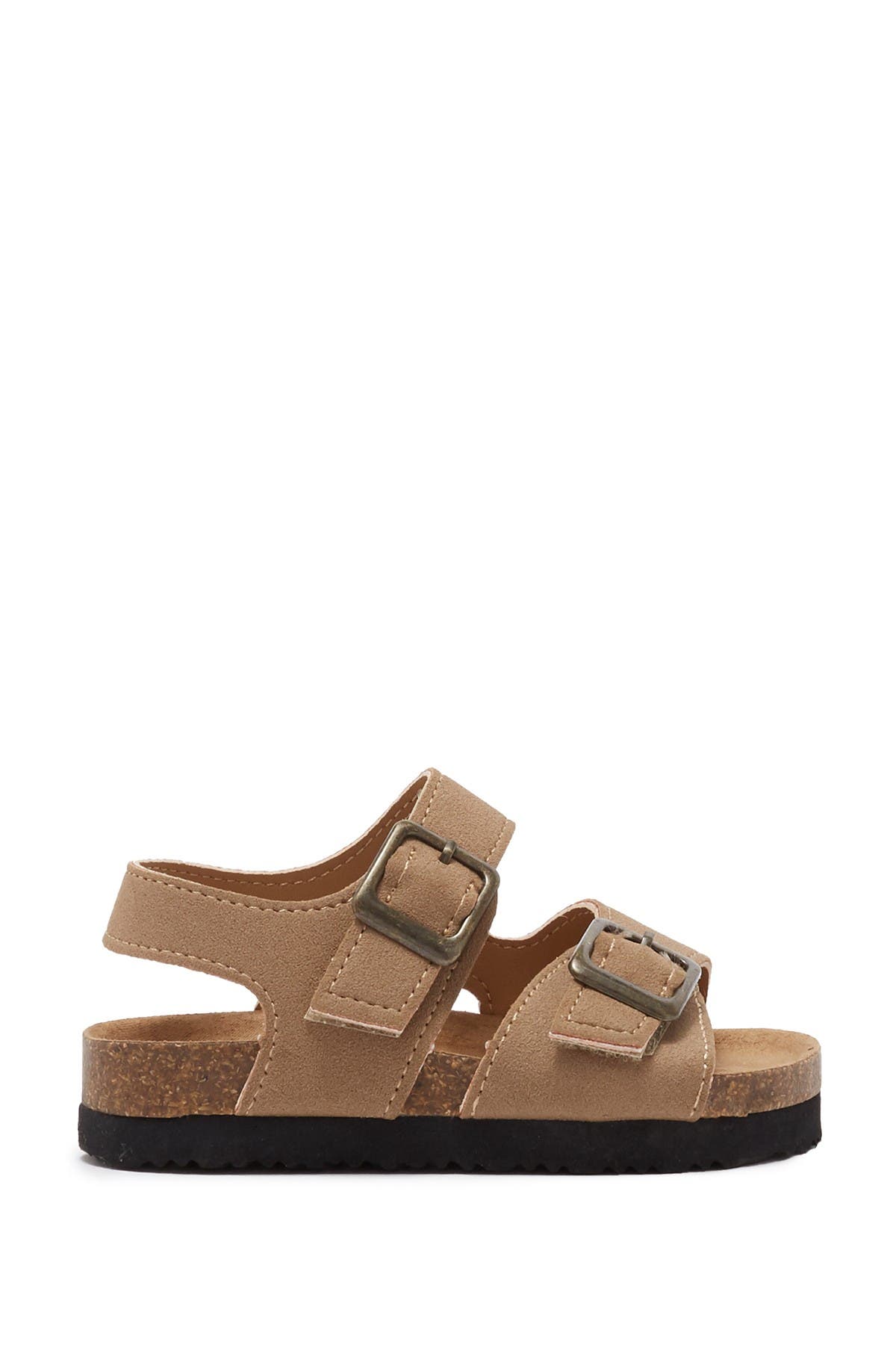 Lil Jack Footbed Sandal, Alternate, color, TAUPE SUEDE