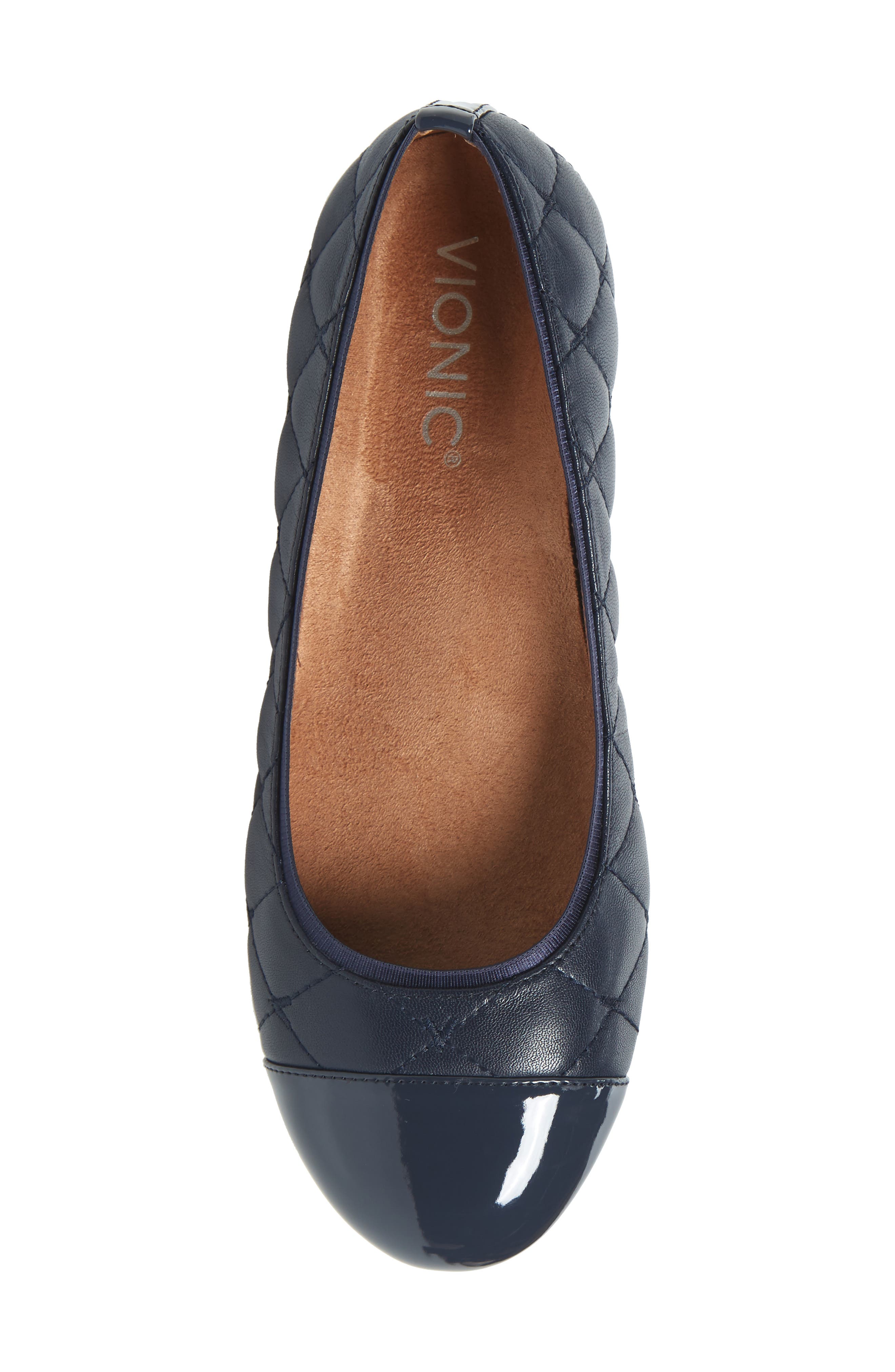 Desiree Flat, Alternate, color, NAVY LEATHER
