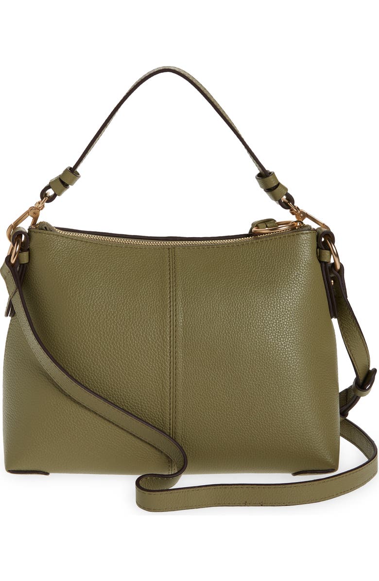 See by Chloé Small Joan Leather Shoulder Bag, Alternate, color, Aloe Green