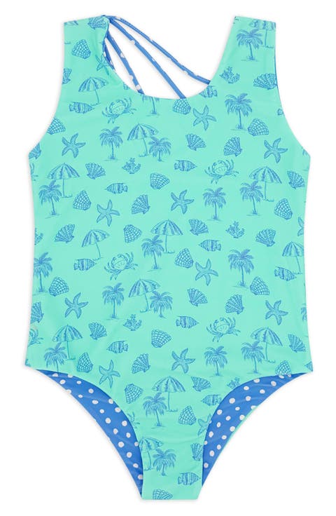 Kids' Summer Sun Reversible One-Piece Swimsuit (Baby & Toddler)