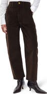 rag & bone Charlie Super High Waist Crop Barrel Corduroy Jeans