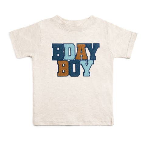 Birthday Boy Patch Short Sleeve T-Shirt (Baby, Toddler, Little Kid & Big Kid)