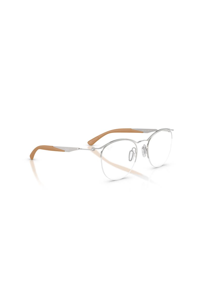 52mm Round optical glasses, Alternate, color, Silver