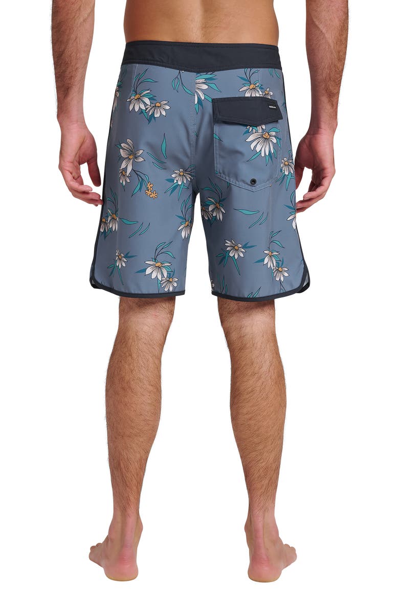 Surfsilk Coastal Flora Swim Shorts, Alternate, color, CHINA BLUE